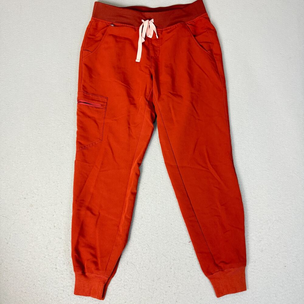 FIGS Technical Collection Zamora Jogger Scrub Pants Burnt Orange S/P Petite